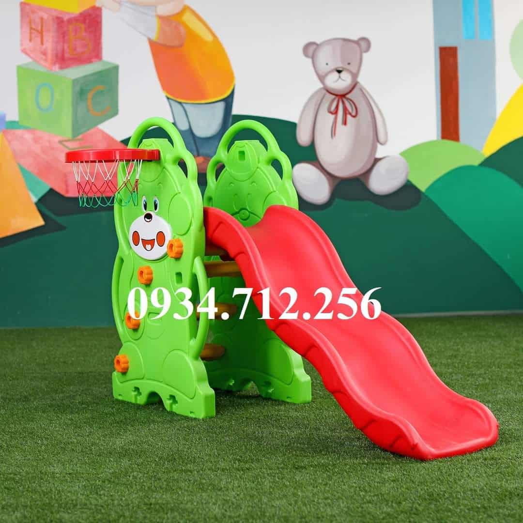 cautruoc 5 cầu trượt bóng rổ đồ chơi mầm non, cautruoc